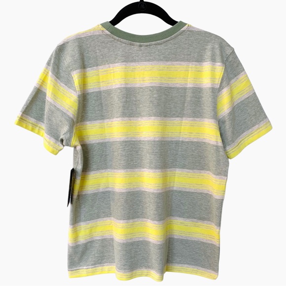 Volcom Hypen On Stripes Women’s Short Sleeve Top - Lime Medium M - Picture 5 of 9